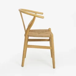 Silla de comedor de madera de olmo Irma 49x42x78cm Clau&Chloe