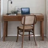 Silla de comedor de madera de olmo Cibran 45x41x83cm Clau&Chloe