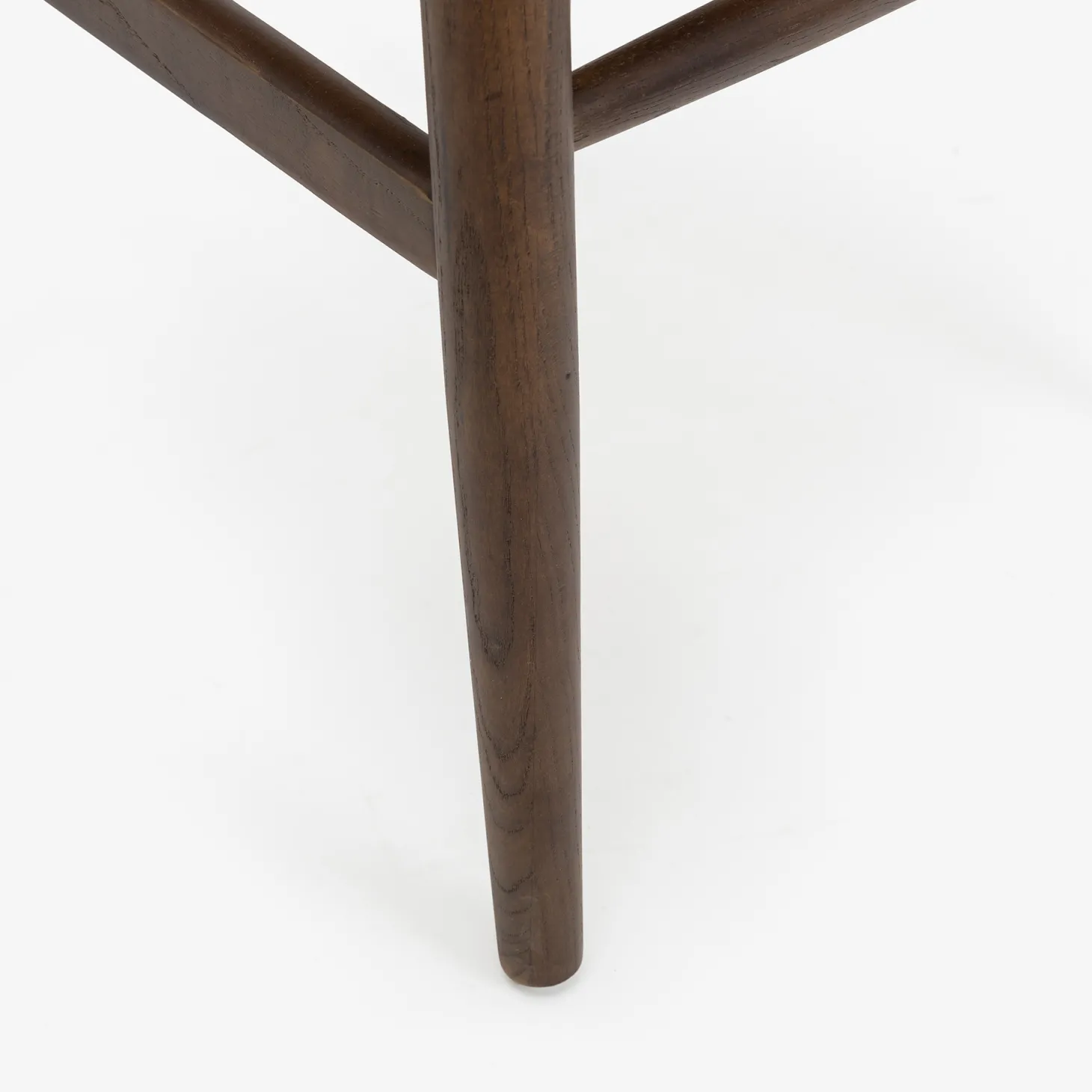 Silla de comedor de madera de olmo marrón oscuro Irma 49x42x78cm Clau&Chloe