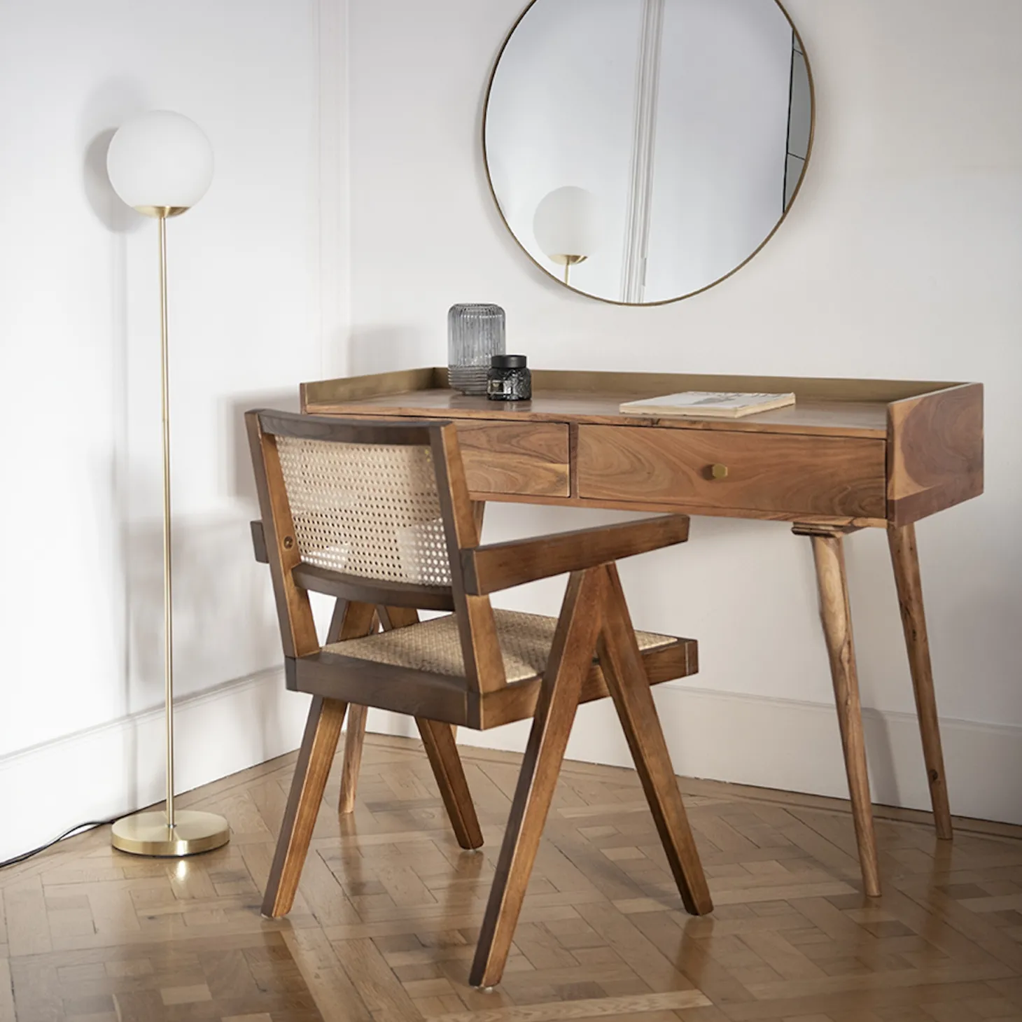 Silla de comedor de madera de olmo Cecilia 50x50x84cm Clau&Chloe