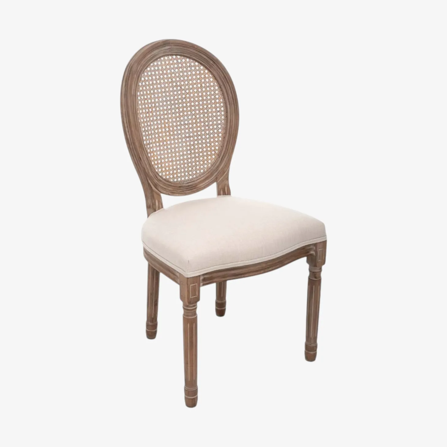 Silla de comedor de madera de abedul beige Monarch 50x56x96cm