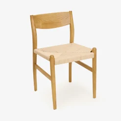 Silla de comedor de madera de olmo Lia 47x44x78cm Clau&Chloe