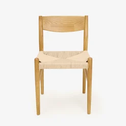 Silla de comedor de madera de olmo Lia 47x44x78cm Clau&Chloe