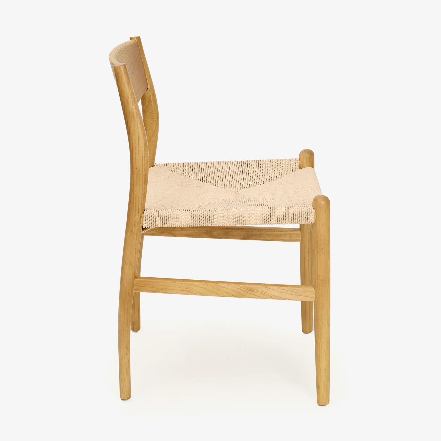Silla de comedor de madera de olmo Lia 47x44x78cm Clau&Chloe