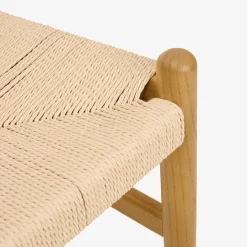 Silla de comedor de madera de olmo Lia 47x44x78cm Clau&Chloe
