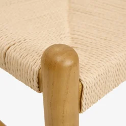 Silla de comedor de madera de olmo Lia 47x44x78cm Clau&Chloe
