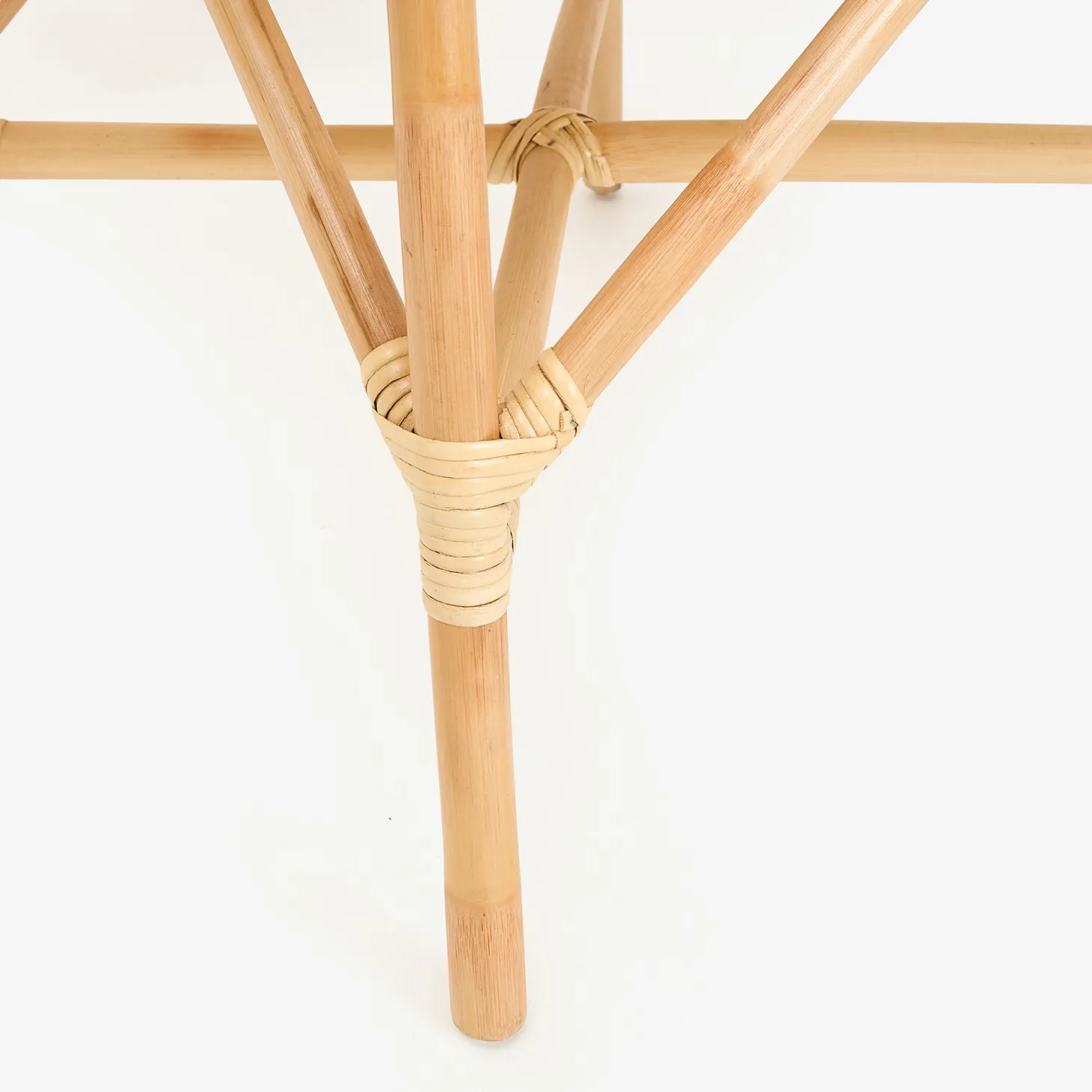 Silla de comedor de ratán beige Milos 77x70x84cm