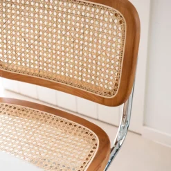 Silla de comedor de ratán Leonor 47,5x63,5x82cm Clau&Chloe