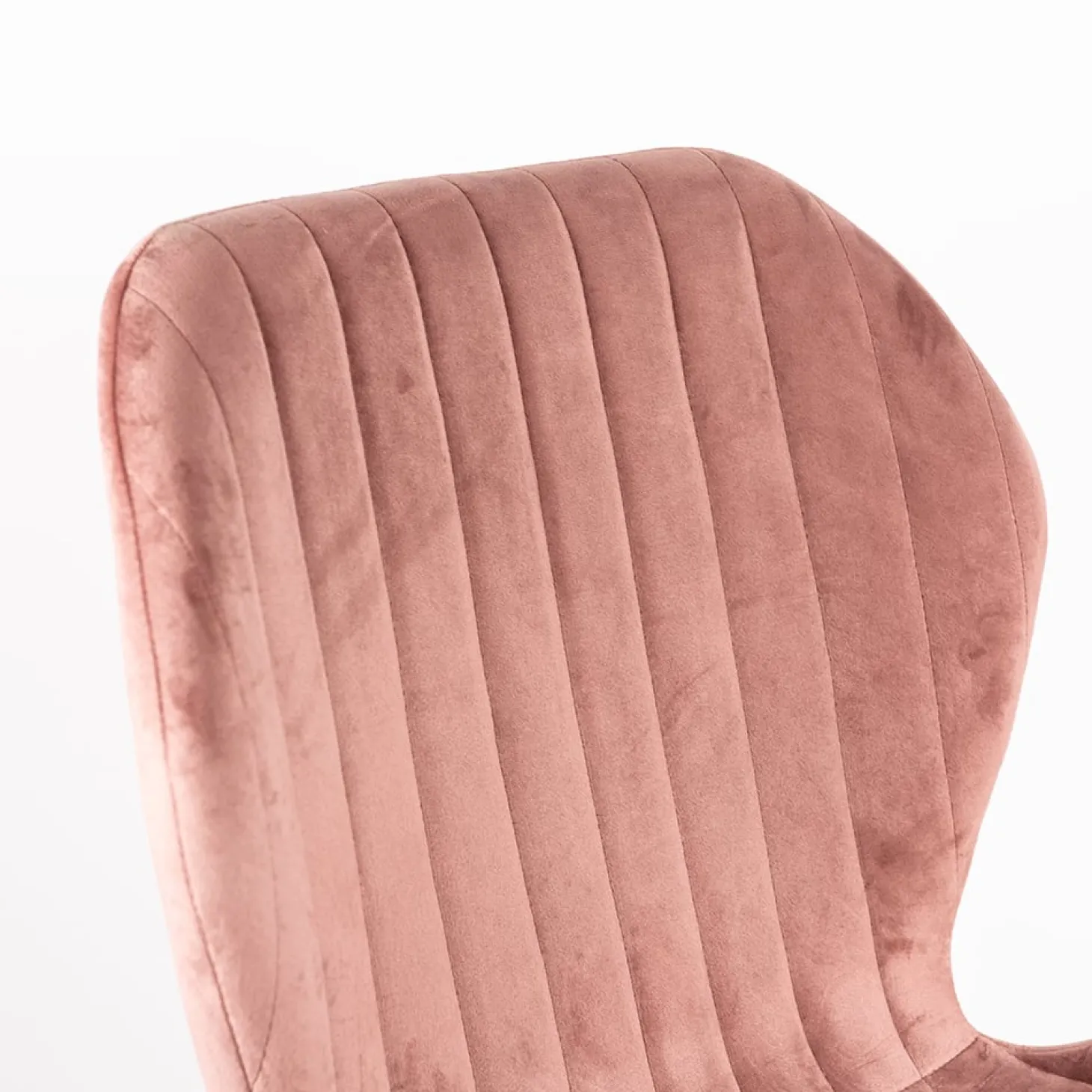 Silla de comedor de terciopelo rosa Lydia 54x50x86cm Clau&Chloe