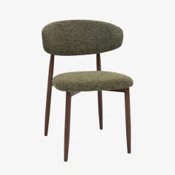 Silla de comedor efecto madera verde Martina 54x52x76cm Clau&Chloe