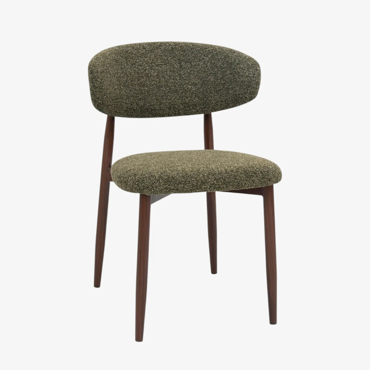 Silla de comedor efecto madera verde Martina 54x52x76cm Clau&Chloe