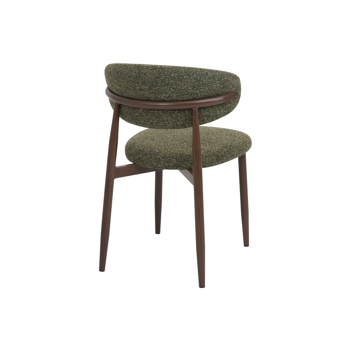 Silla de comedor efecto madera verde Martina 54x52x76cm Clau&Chloe