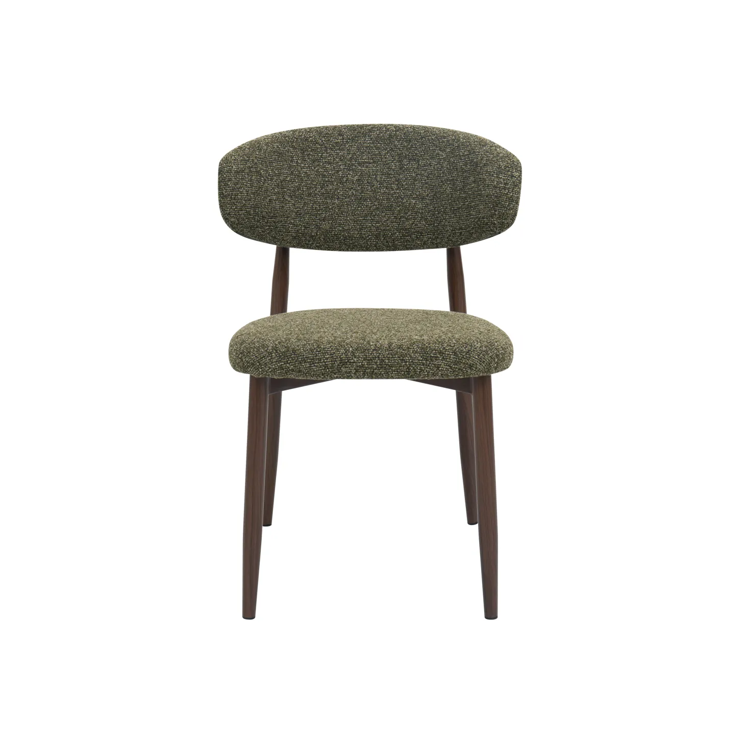 Silla de comedor efecto madera verde Martina 54x52x76cm Clau&Chloe