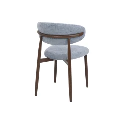 Silla de comedor efecto madera azul Martina 54x52x76cm Clau&Chloe