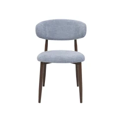 Silla de comedor efecto madera azul Martina 54x52x76cm Clau&Chloe
