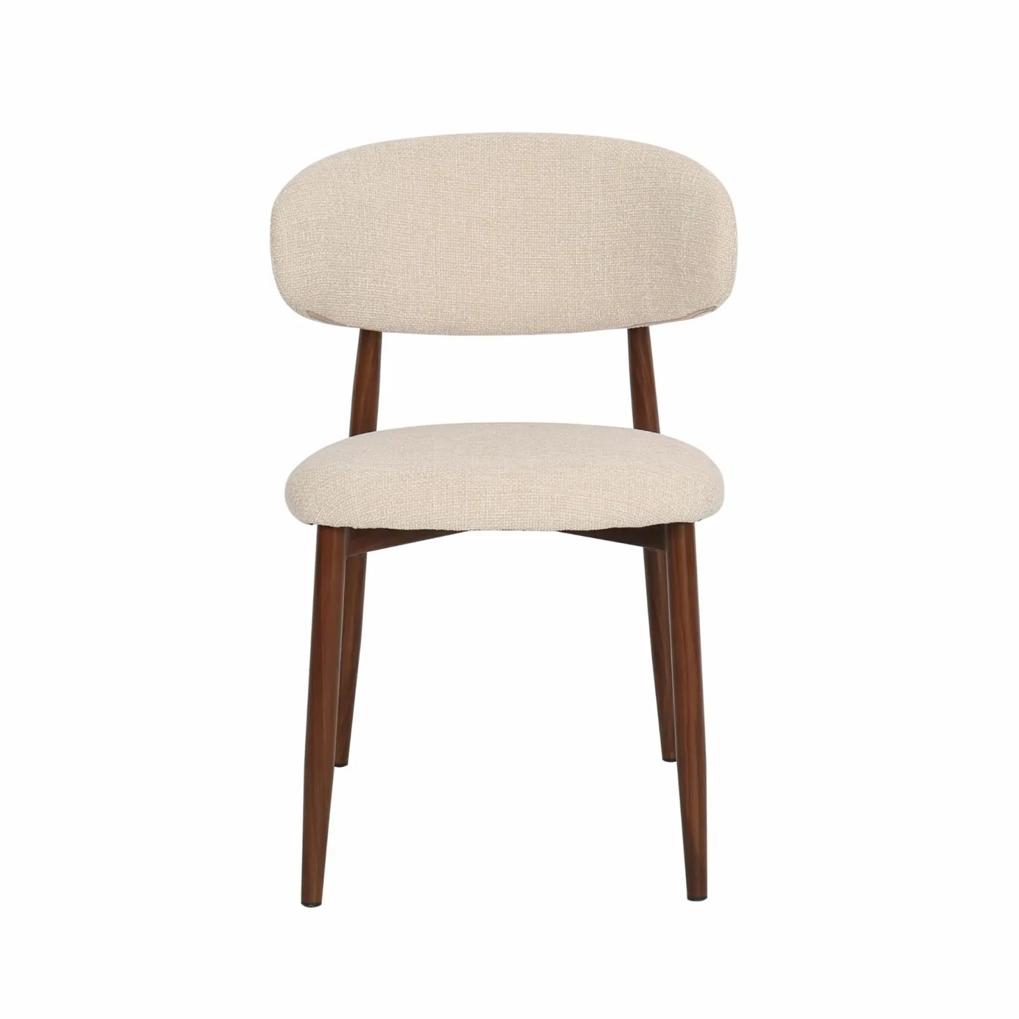 Silla de comedor efecto madera beige Martina 54x52x76cm Clau&Chloe