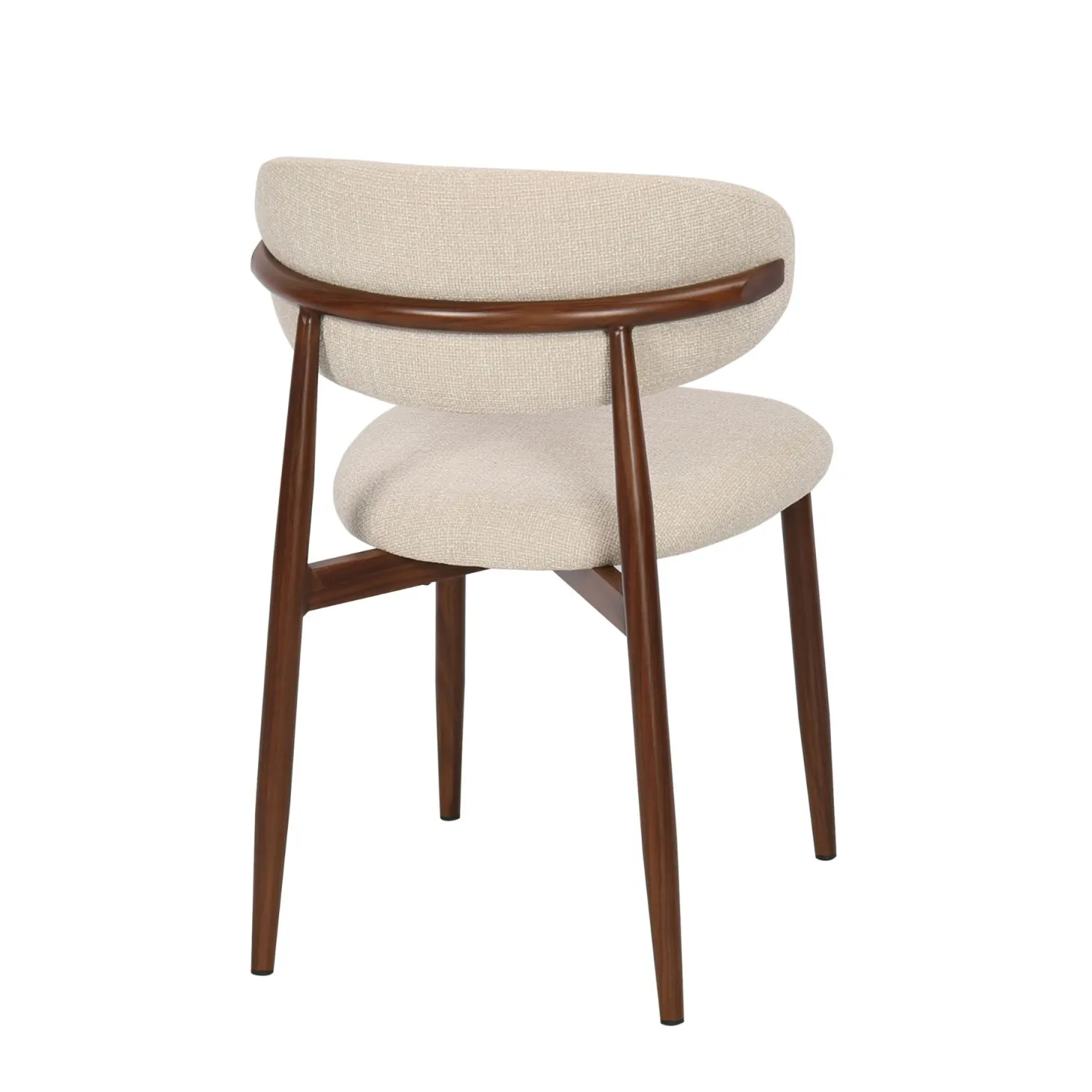Silla de comedor efecto madera beige Martina 54x52x76cm Clau&Chloe