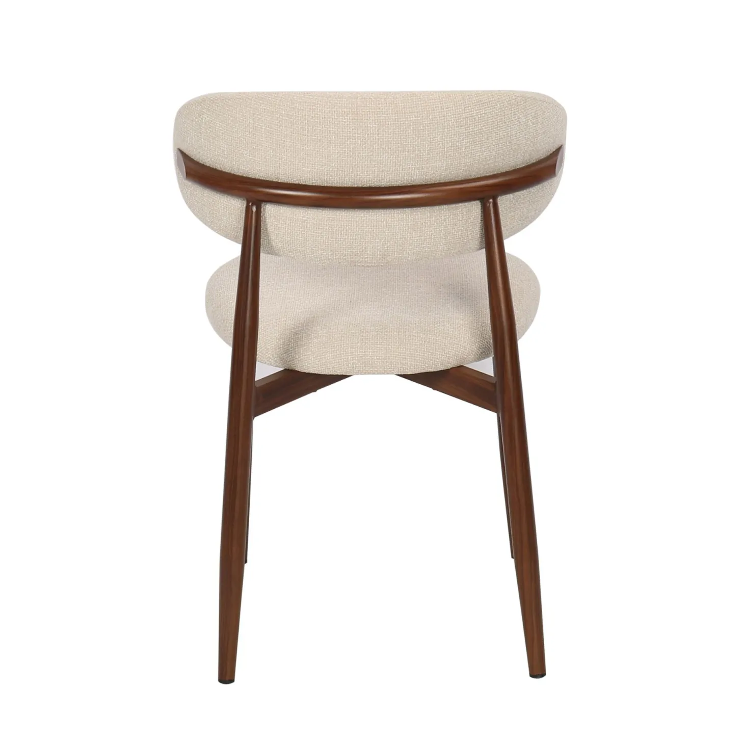 Silla de comedor efecto madera beige Martina 54x52x76cm Clau&Chloe