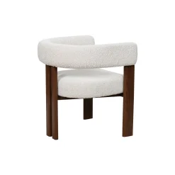 Silla de comedor efecto madera crema Velia 60x70x97cm Clau&Chloe