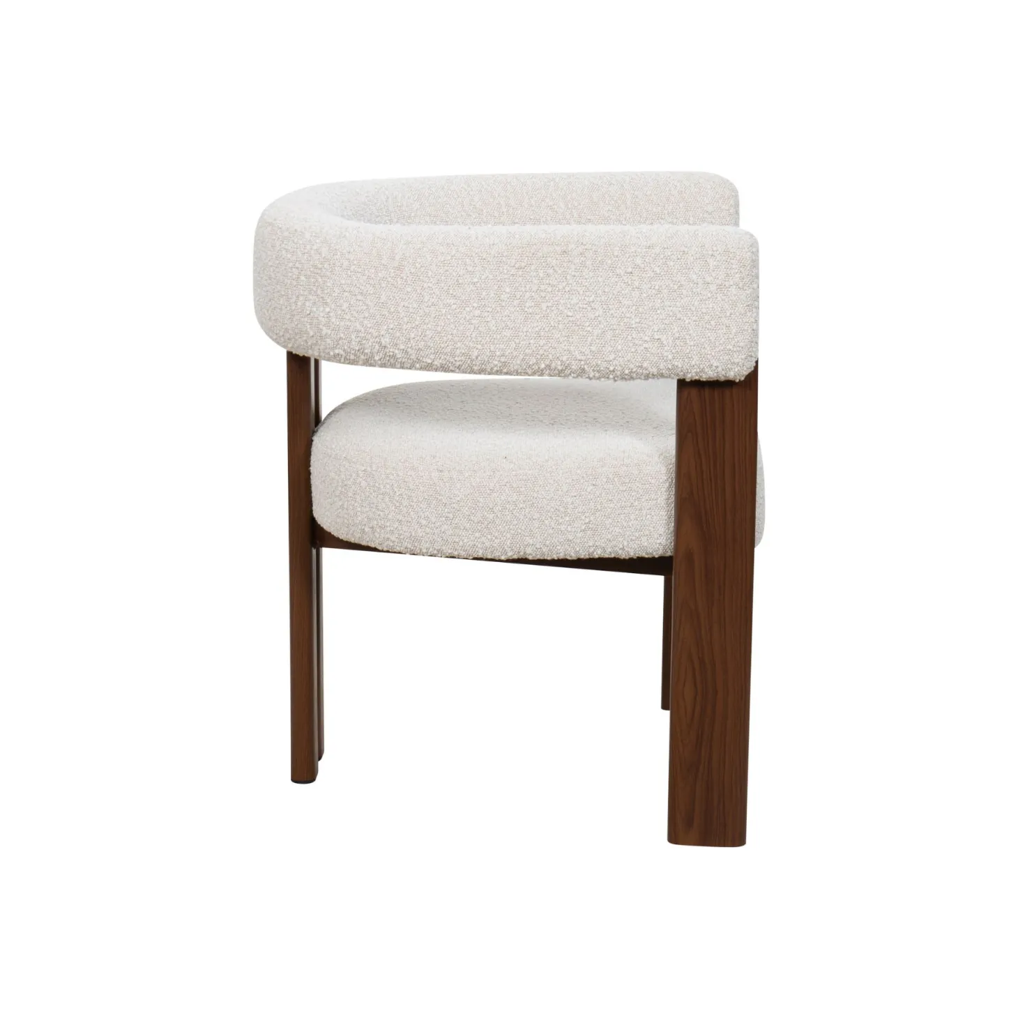 Silla de comedor efecto madera crema Velia 60x70x97cm Clau&Chloe