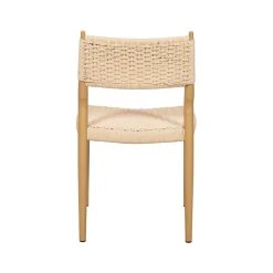 Silla de comedor efecto madera beige Vilma 56x50x82cm Clau&Chloe