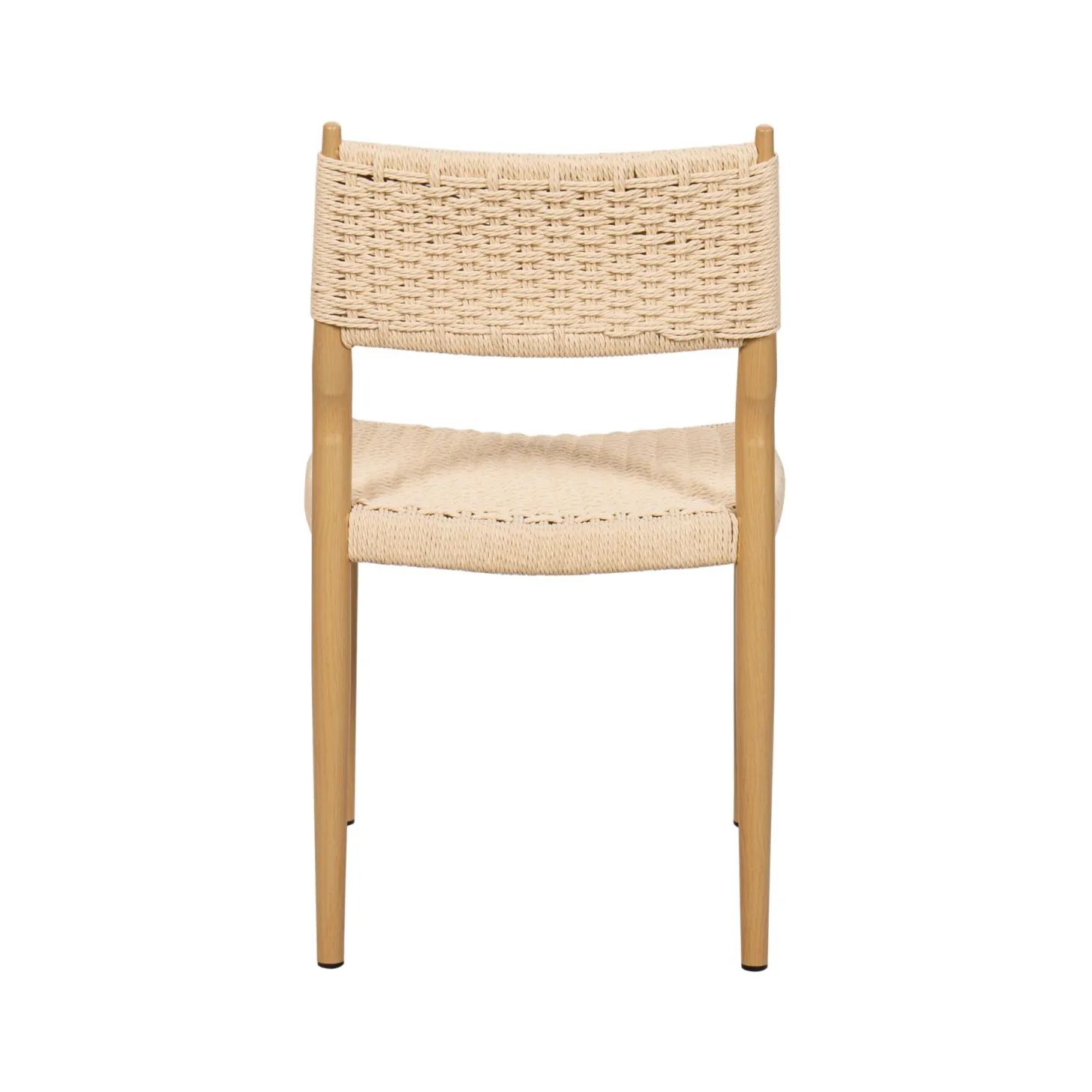 Silla de comedor efecto madera beige Vilma 56x50x82cm Clau&Chloe