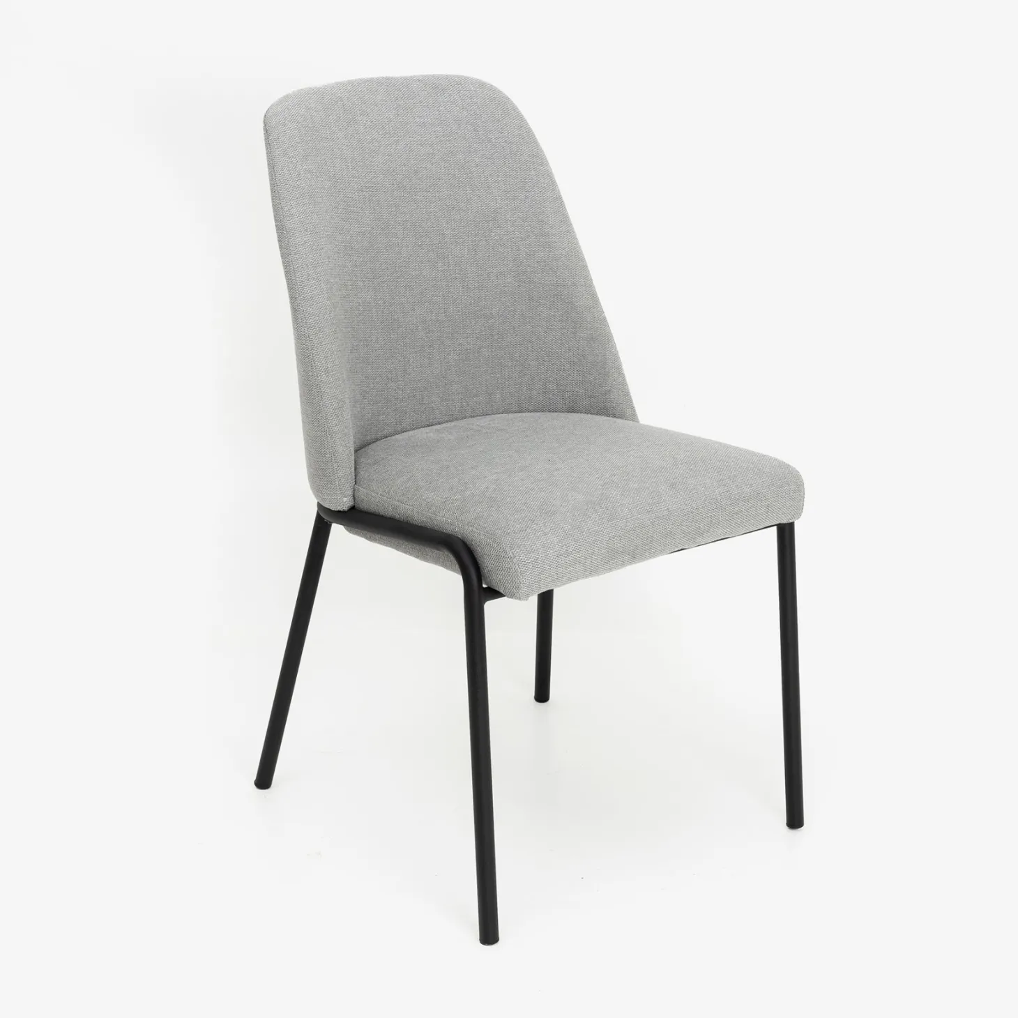 Silla de comedor gris claro Mina 49x60cm