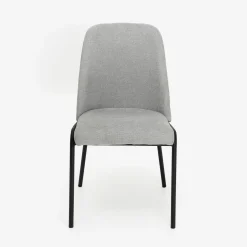 Silla de comedor gris claro Mina 49x60cm