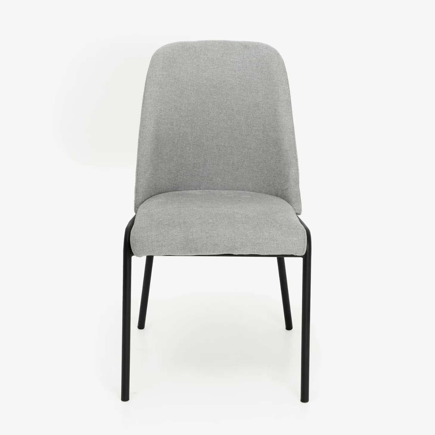 Silla de comedor gris claro Mina 49x60cm