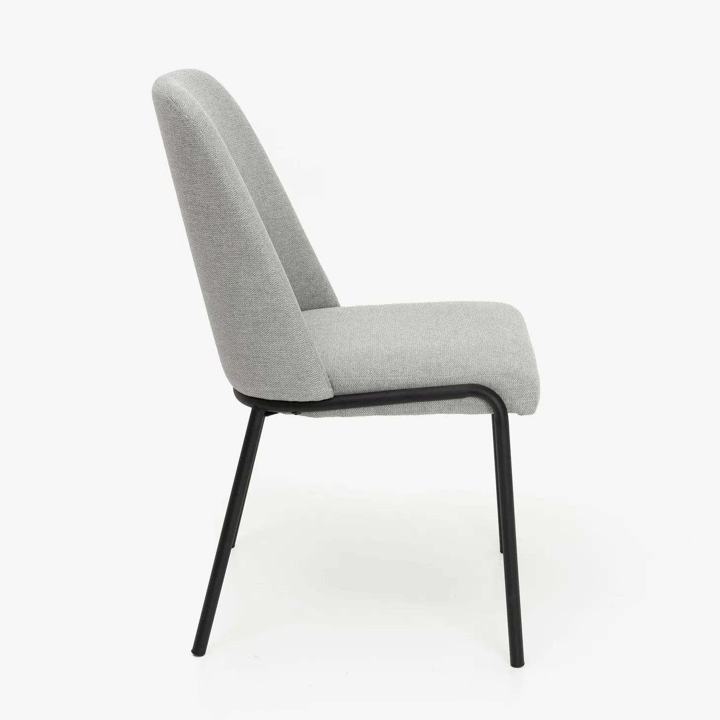 Silla de comedor gris claro Mina 49x60cm