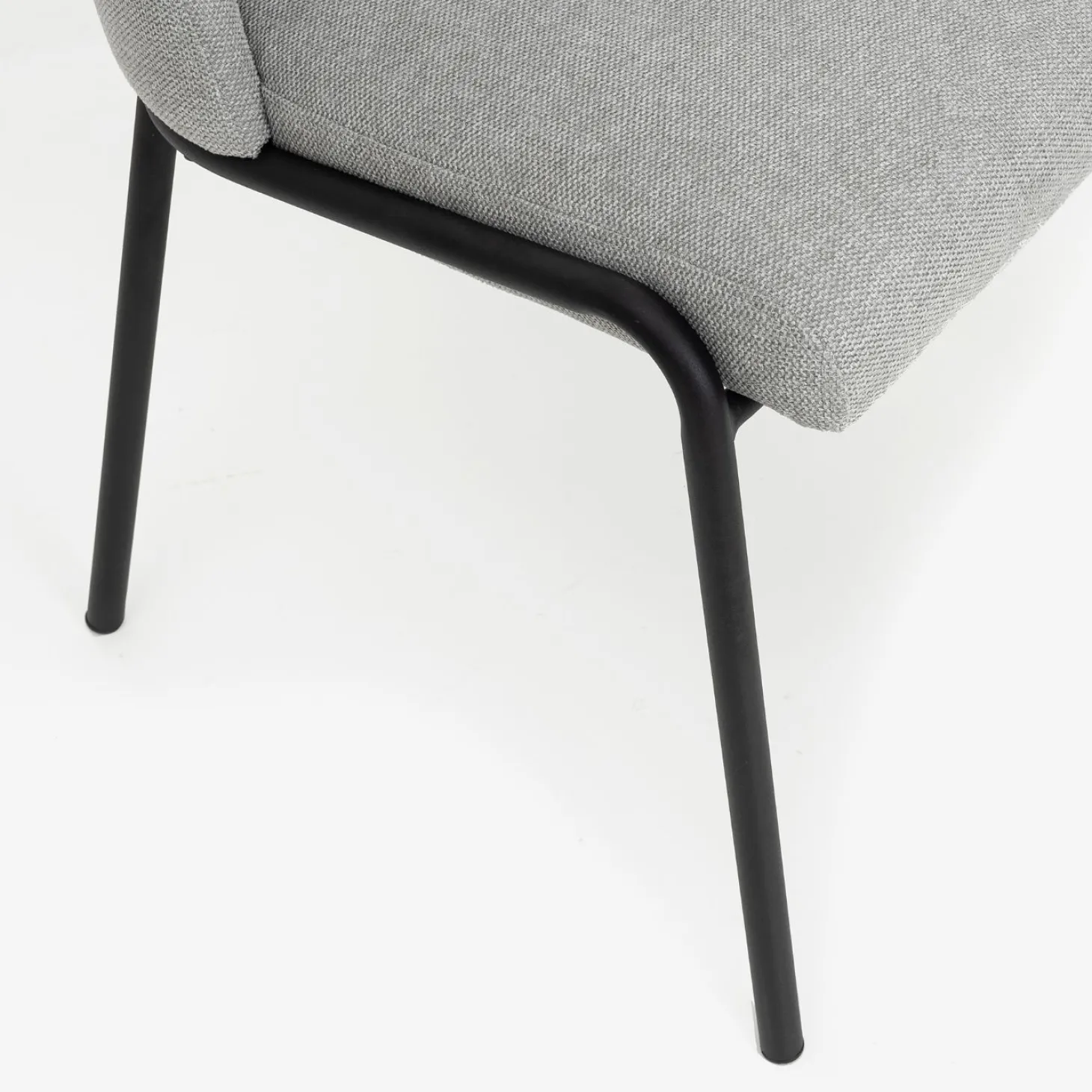 Silla de comedor gris claro Mina 49x60cm