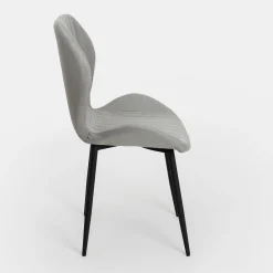 Silla de comedor gris Lydia 54x50x86cm Clau&Chloe