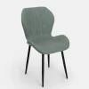 Silla de comedor verde Lydia 54x50x86cm Clau&Chloe