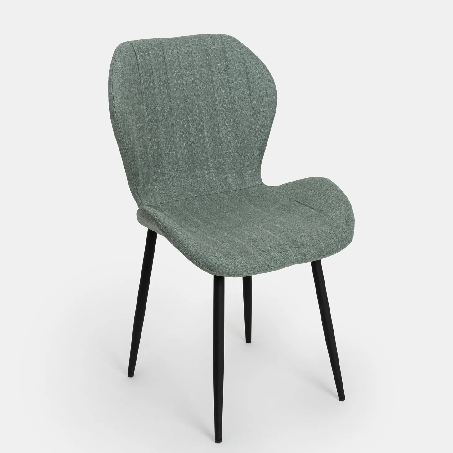 Silla de comedor verde Lydia 54x50x86cm Clau&Chloe