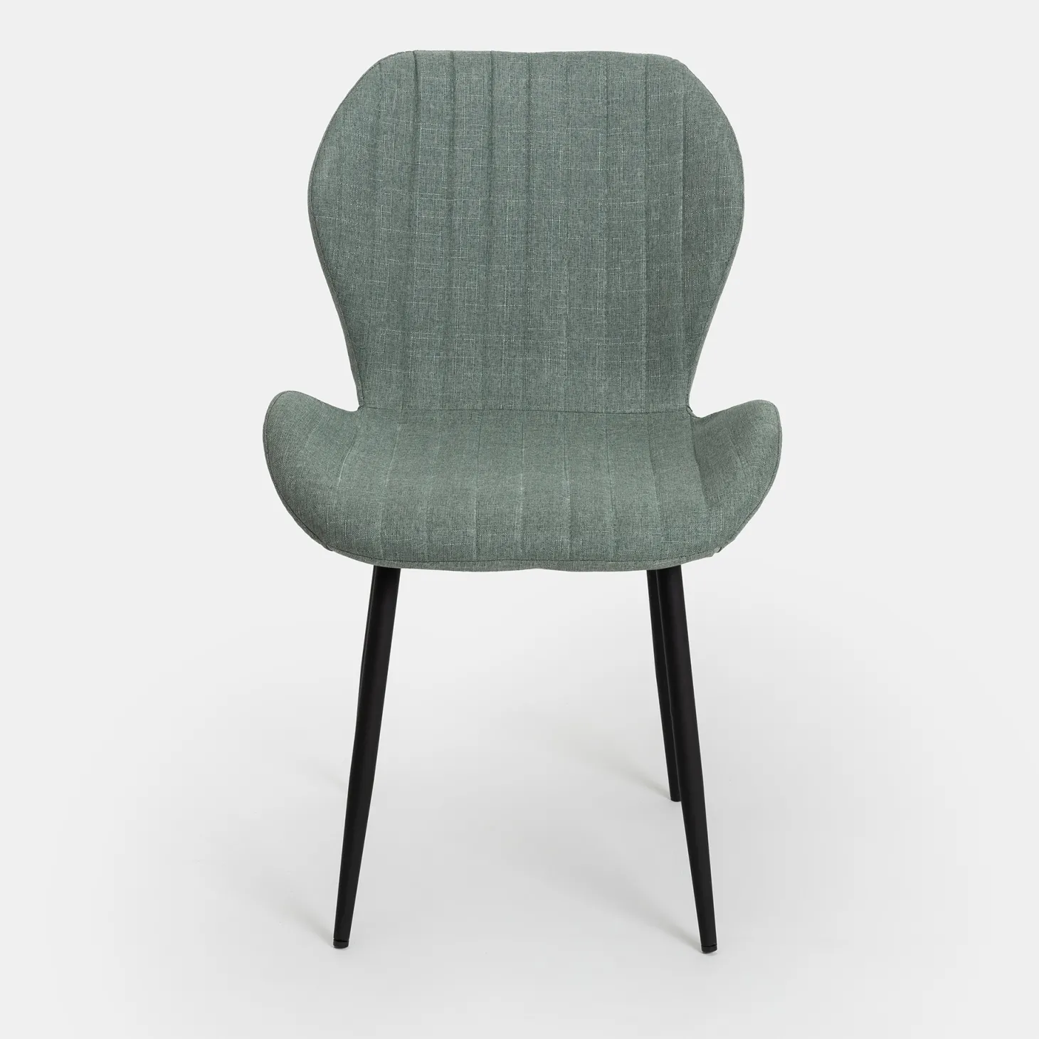 Silla de comedor verde Lydia 54x50x86cm Clau&Chloe