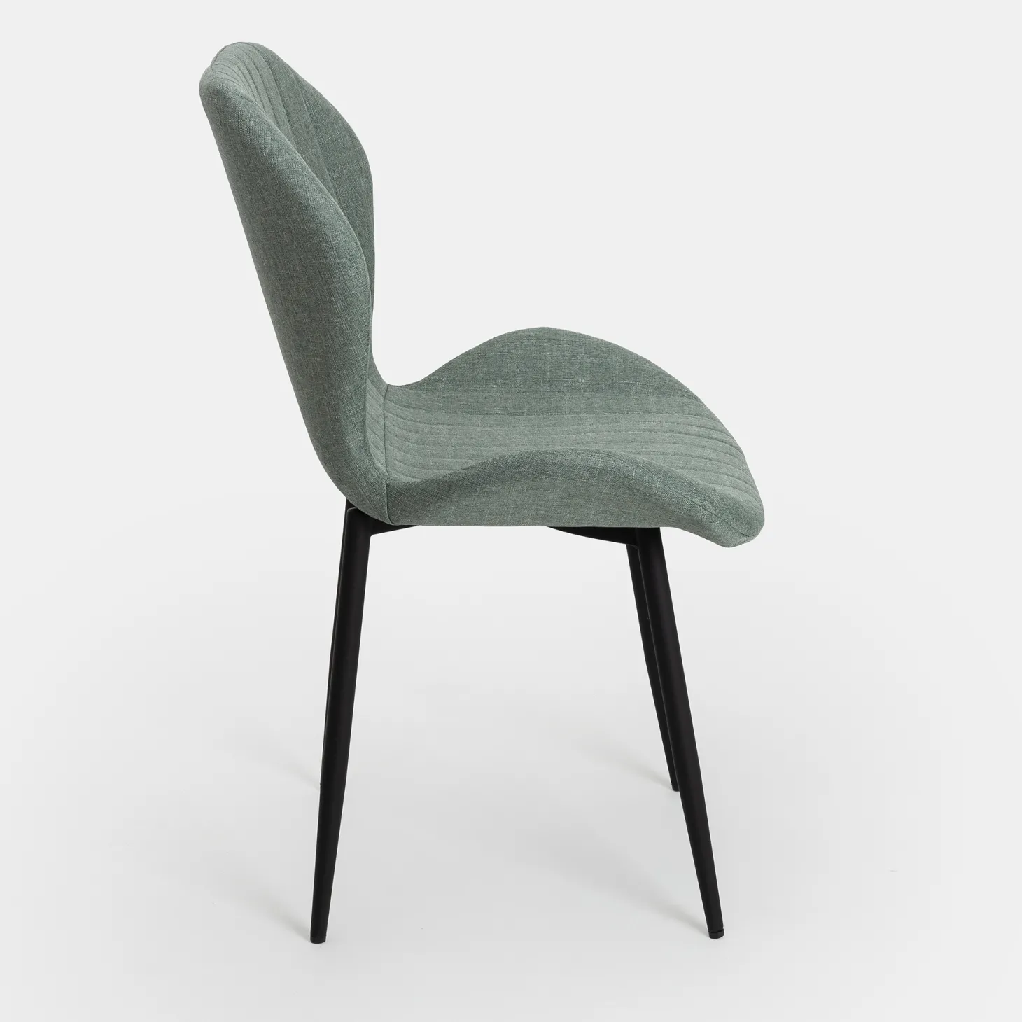 Silla de comedor verde Lydia 54x50x86cm Clau&Chloe