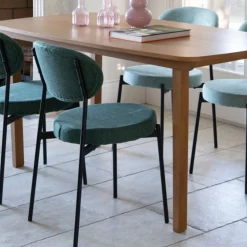 Silla de comedor verde oscuro Candela 49x53 Clau&Chloe