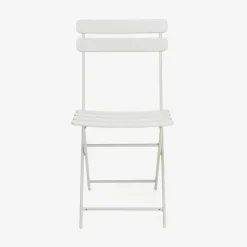 Silla de jardín plegable de metal gris Bistro 40x38x90cm