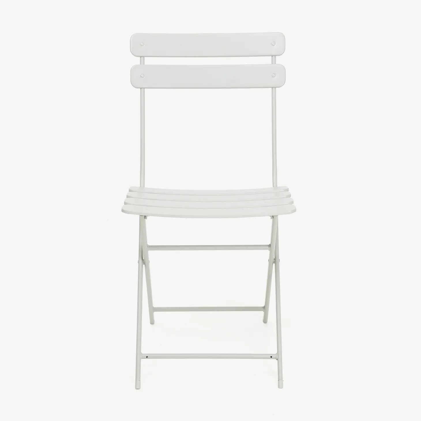 Silla de jardín plegable de metal gris Bistro 40x38x90cm