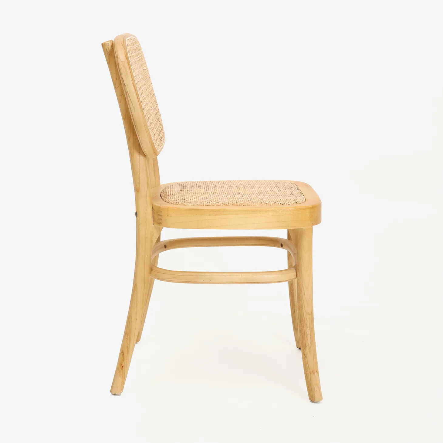 Silla de madera de olmo clara Cibran 45x41x83cm Clau&Chloe