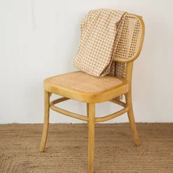 Silla de madera de olmo clara Cibran 45x41x83cm Clau&Chloe