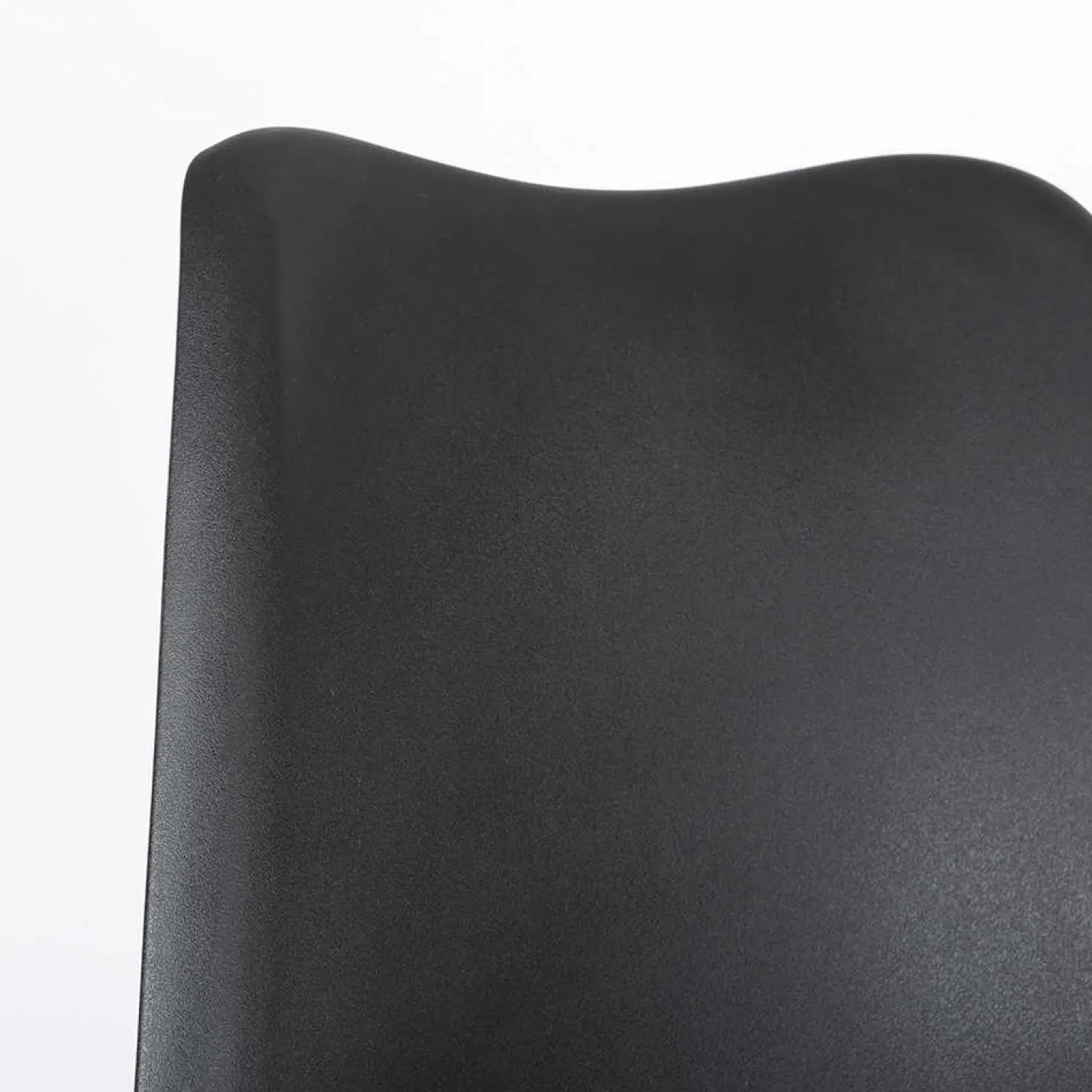 Silla de oficina con ruedas negra Tulip 48x55x82cm