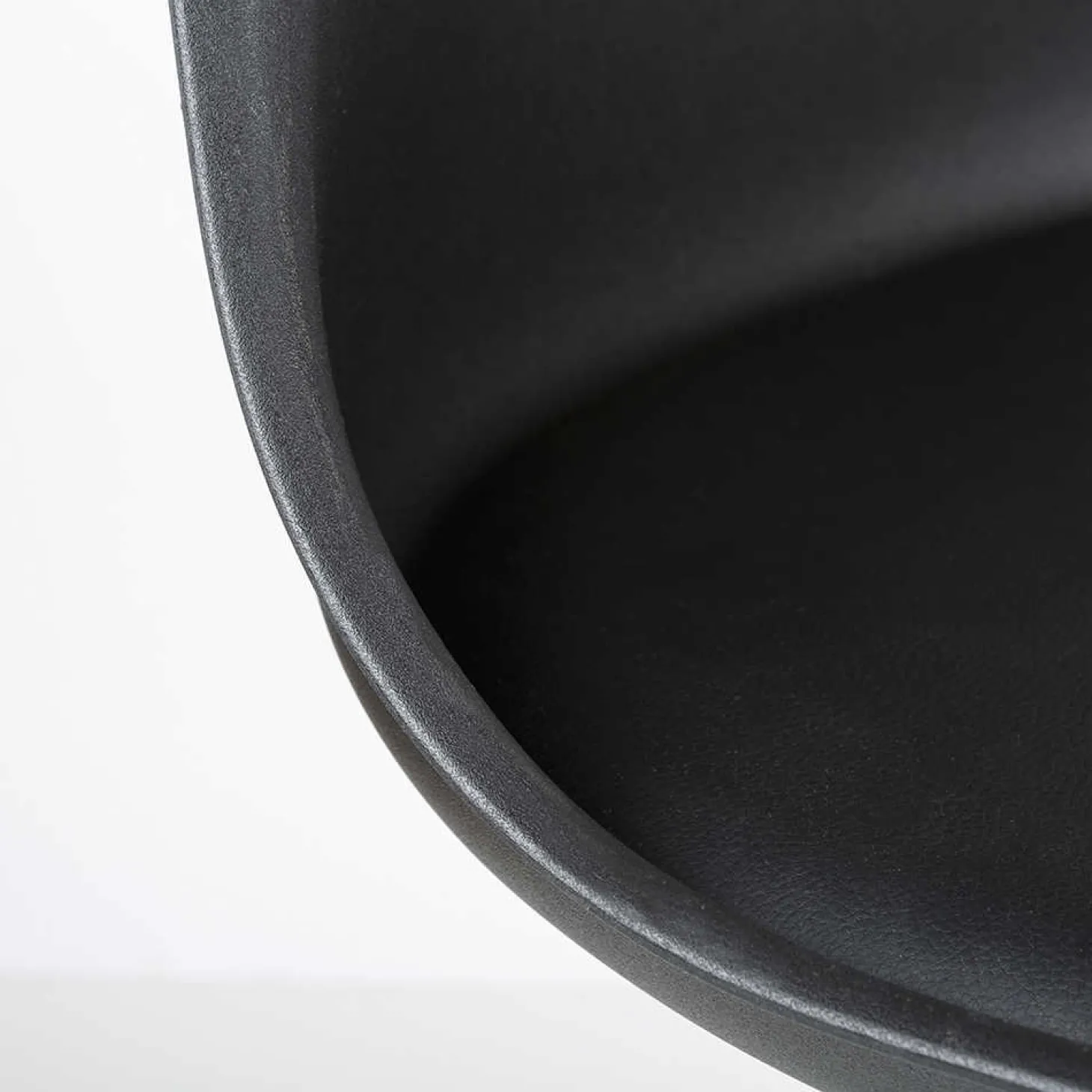 Silla de oficina con ruedas negra Tulip 48x55x82cm