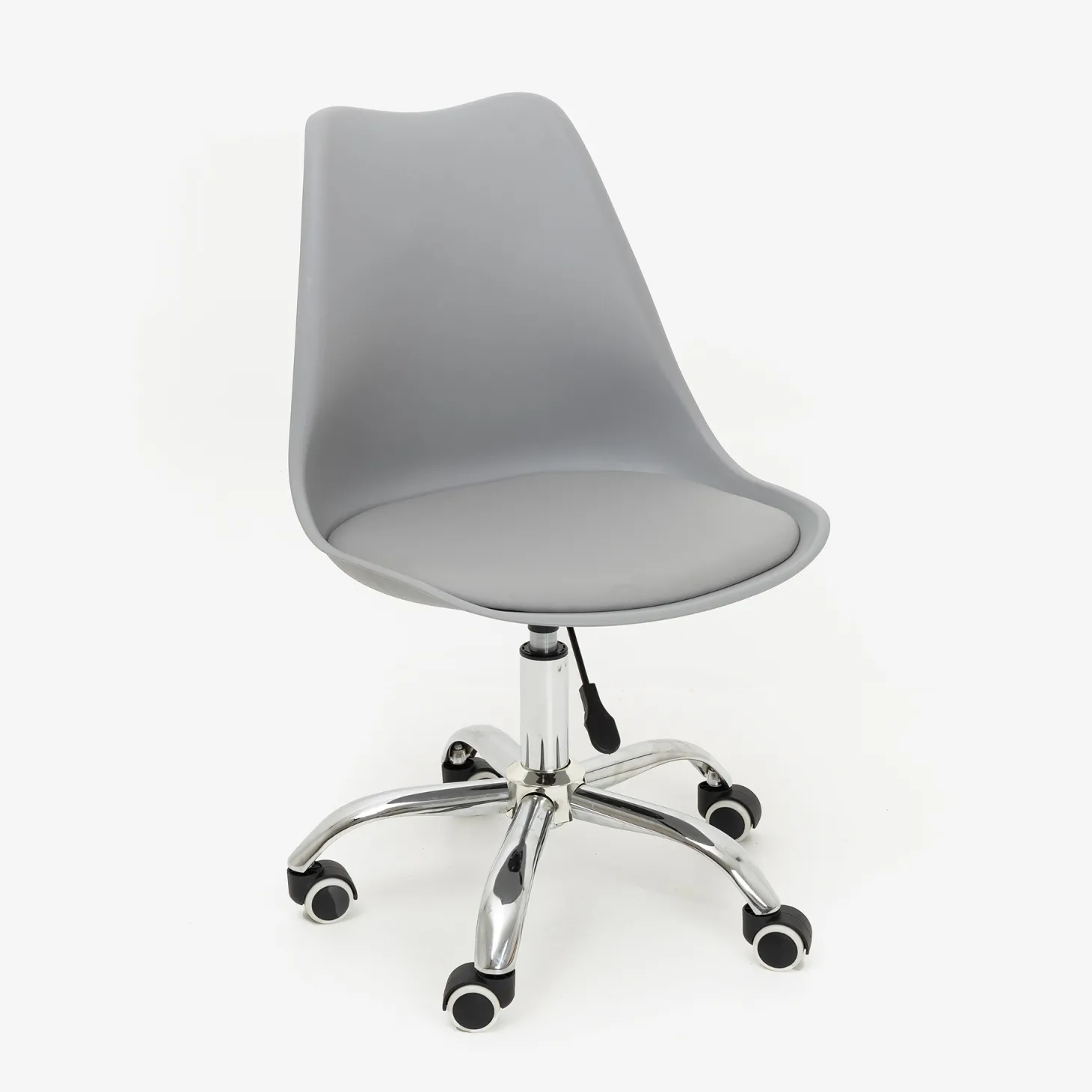Silla de oficina con ruedas gris Tulip 48x55x45cm