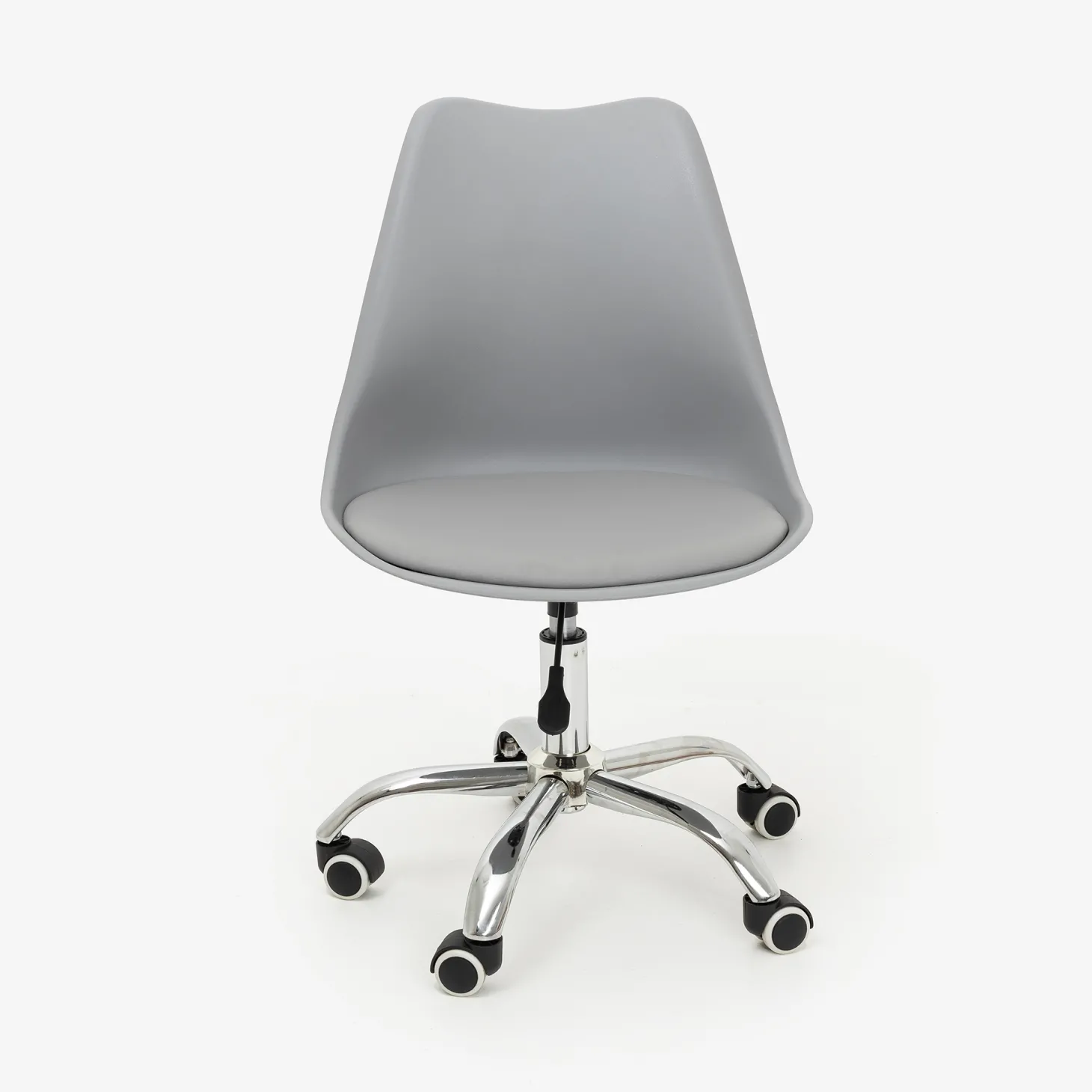 Silla de oficina con ruedas gris Tulip 48x55x45cm