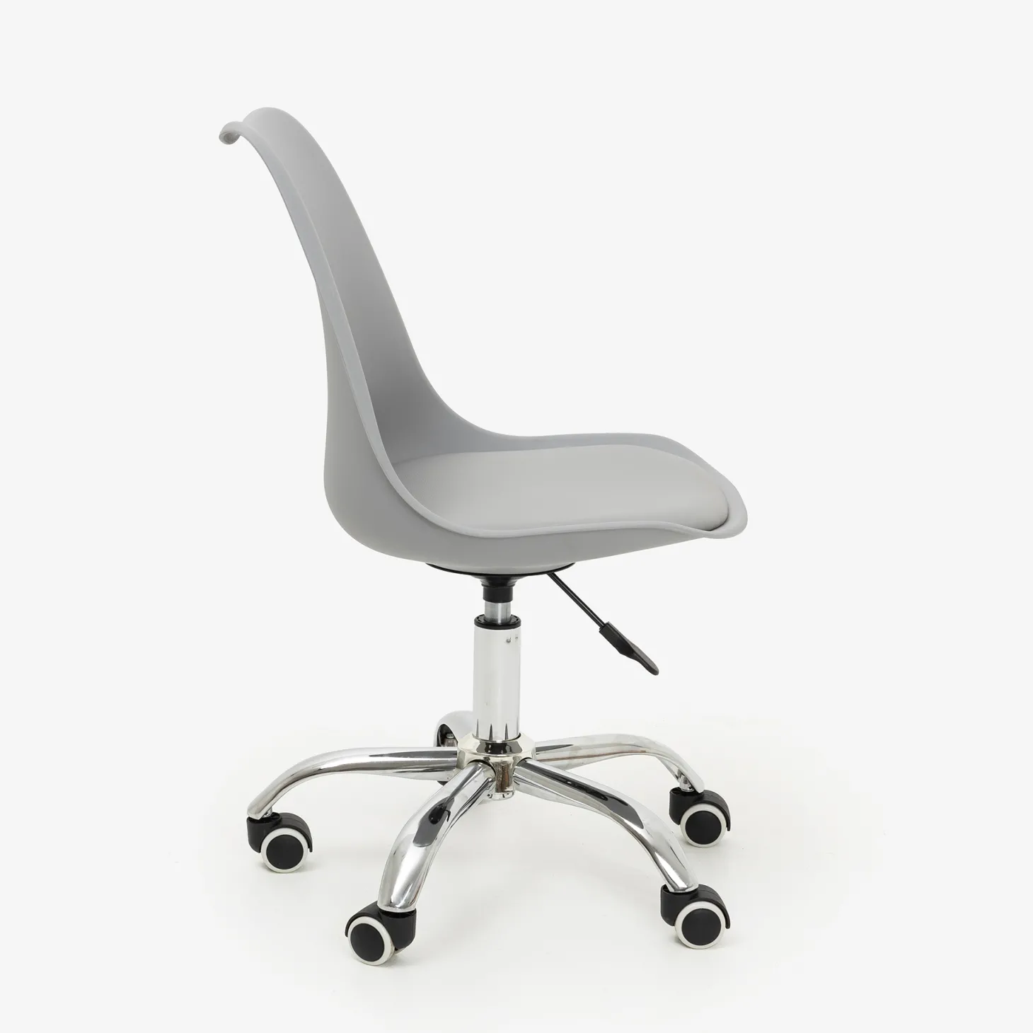 Silla de oficina con ruedas gris Tulip 48x55x45cm