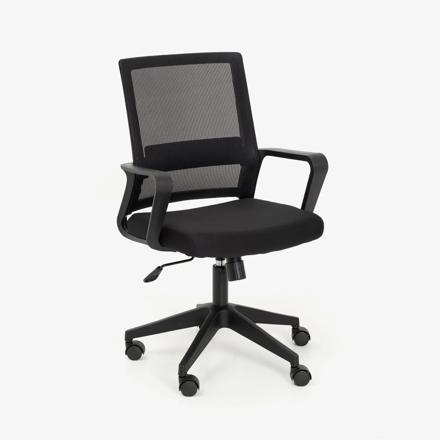 Silla de oficina negra ajustable 92/100cm