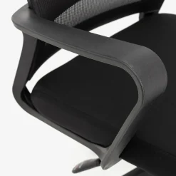 Silla de oficina negra ajustable 92/100cm