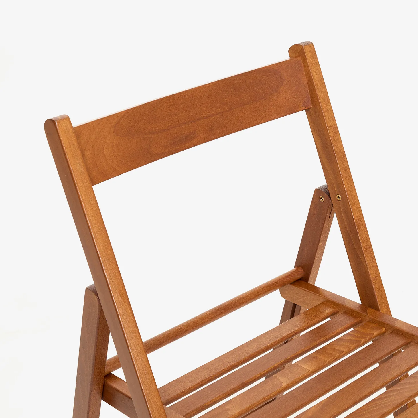 Silla plegable de madera de haya oscura Gema 43x48x79cm