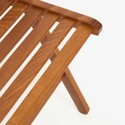 Silla plegable de madera de haya oscura Gema 43x48x79cm